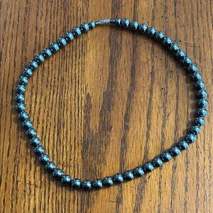 Elegant Hematite Beaded Necklace